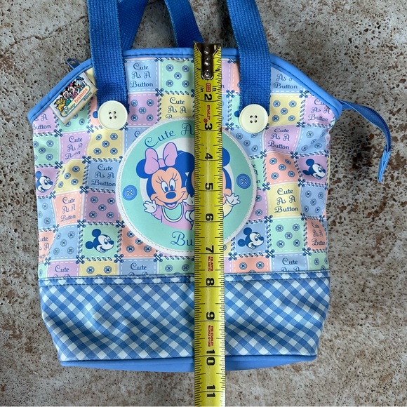Vtg 90s Disney Babies Diaper Bottle Bag Mickey & Minnie Mouse Colorful Rare Med - Picture 13 of 16